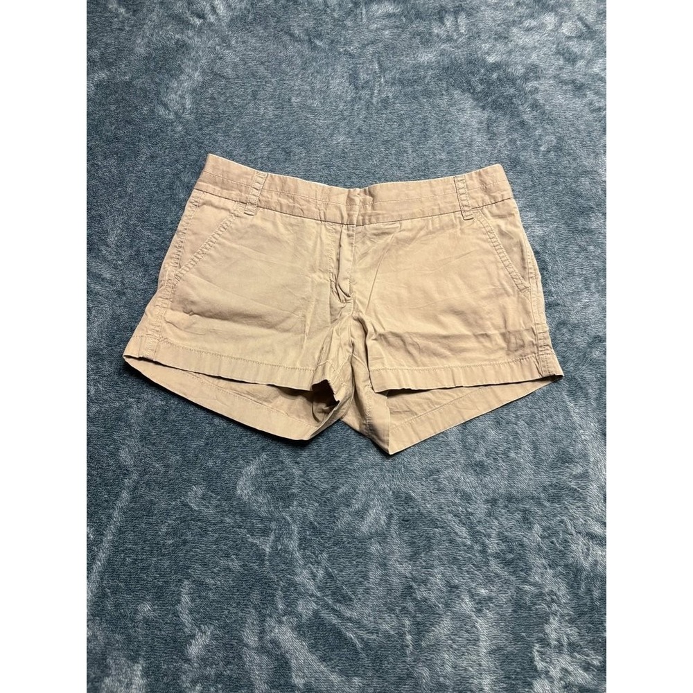 J.Crew Broken-in Chino Shorts Womens Size 10 Tan Khaki Cotton 3in Inseam